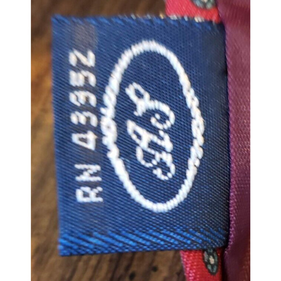 Allen Solly England Red and Green Polka Dot Necktie Tie - Picture 5 of 7